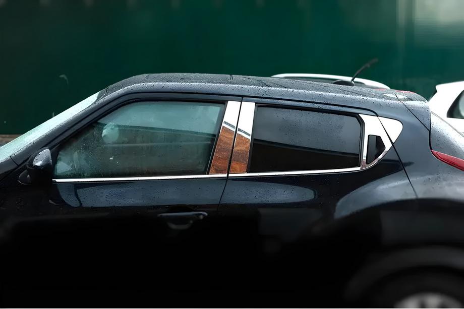 Nissan Juke 2010-2019 Edelstahl Türsäulen Zierleisten Omsa Line (6 Stk) Image