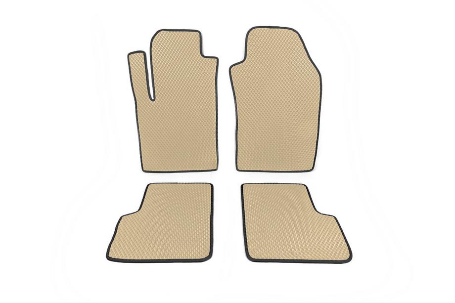Fiat 500/500L 2013-2022 EVA-Fußmatten (für 500, Beige) Image