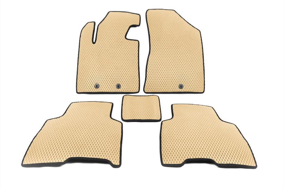 Kia Sorento II XM 2009-2014 Fußmatten 2012-2014 (EVA, Beige) Image
