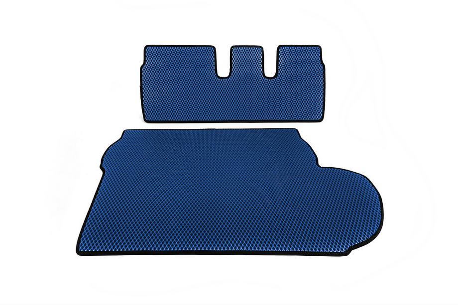 Mitsubishi Outlander 2006-2012 Kofferraummatte (EVA, Blau) 7-Sitzer Mit Subwoofer Image