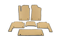Nissan Patrol Y62 2010-2024 EVA Fußmatten 3 Reihen Beige Foto 1