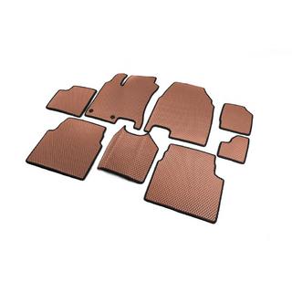 EVA Fußmatten für +2 (3 Reihen, Braun) Nissan Qashqai 2010-2014 Foto 2