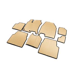 EVA Fußmatten für +2 (3 Reihen, Beige) Nissan Qashqai 2010-2014 Foto 2