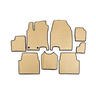 EVA Fußmatten für +2 (3 Reihen, Beige) Nissan Qashqai 2007-2010 Foto 1