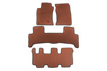 Toyota Land Cruiser Prado 120 2002-2009 EVA Fußmatten (3 Reihen, Braun) Foto 1