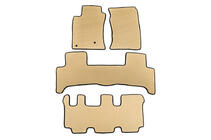 Toyota Land Cruiser Prado 120 2002-2009 EVA Fußmatten (3 Reihen, Beige) Foto 1