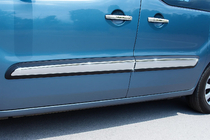 Peugeot Partner Tepee 2008-2018 Türleisten Edelstahl (4 Stk) OmsaLine - Italienischer Edelstahl Foto 1