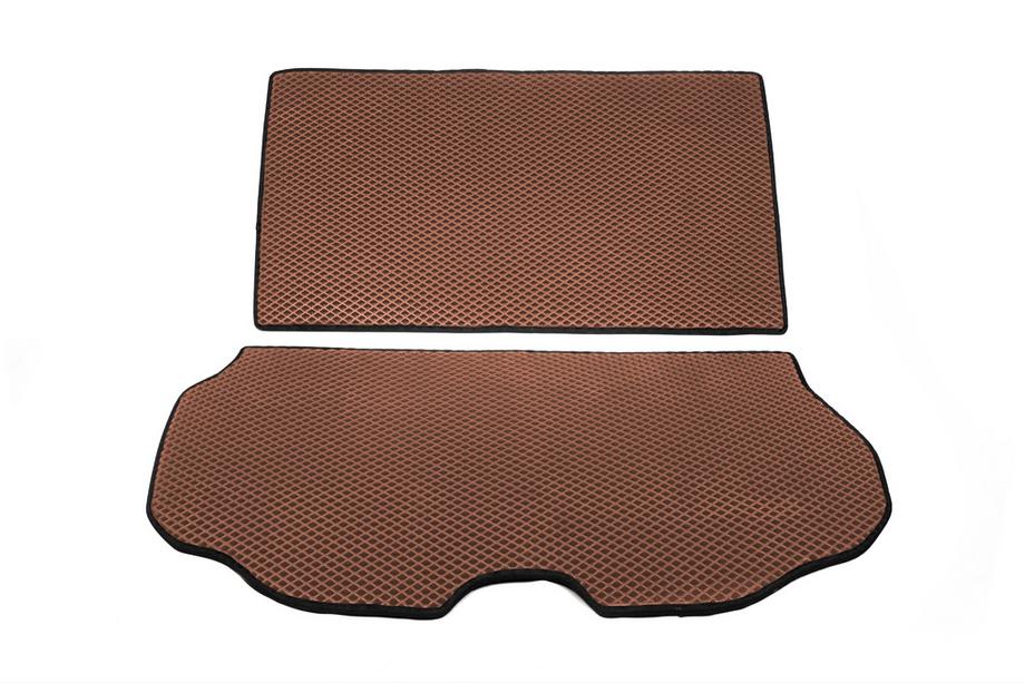 Volvo XC70 2007-2013 Kofferraummatte 2-teilig (EVA, Braun) Image
