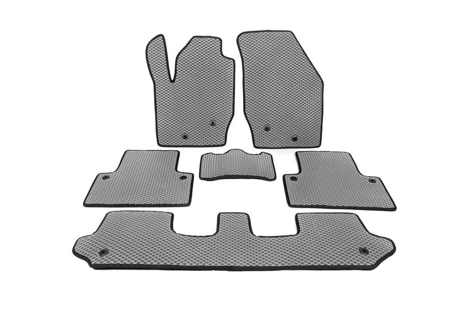 Volvo XC90 2002-2014 EVA Fußmatten Grau 7-Sitzer, 3 Reihen Image