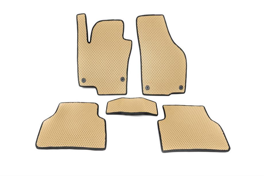 Volkswagen Tiguan 2007-2016 EVA Fußmatten (Beige) Image