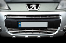 Peugeot Partner Tepee 2008-2018 Grillabdeckungen (2-tlg., Edelstahl) OmsaLine - Italienischer Edelstahl Foto 3
