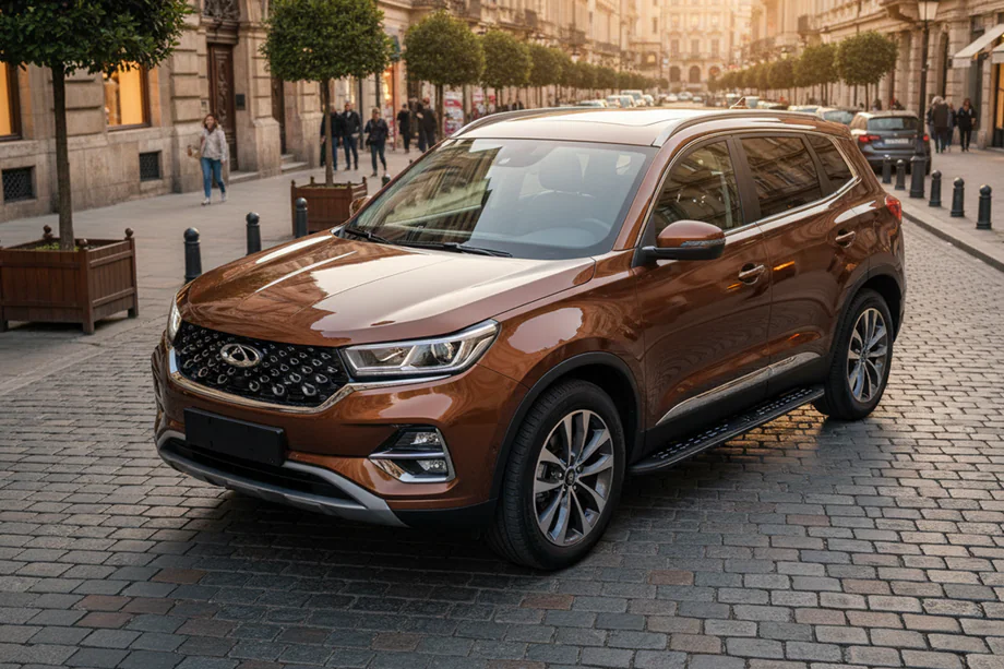 Chery Tiggo 7 2020- Seitenschweller Tayga Black (2 Stk., Aluminium) Image
