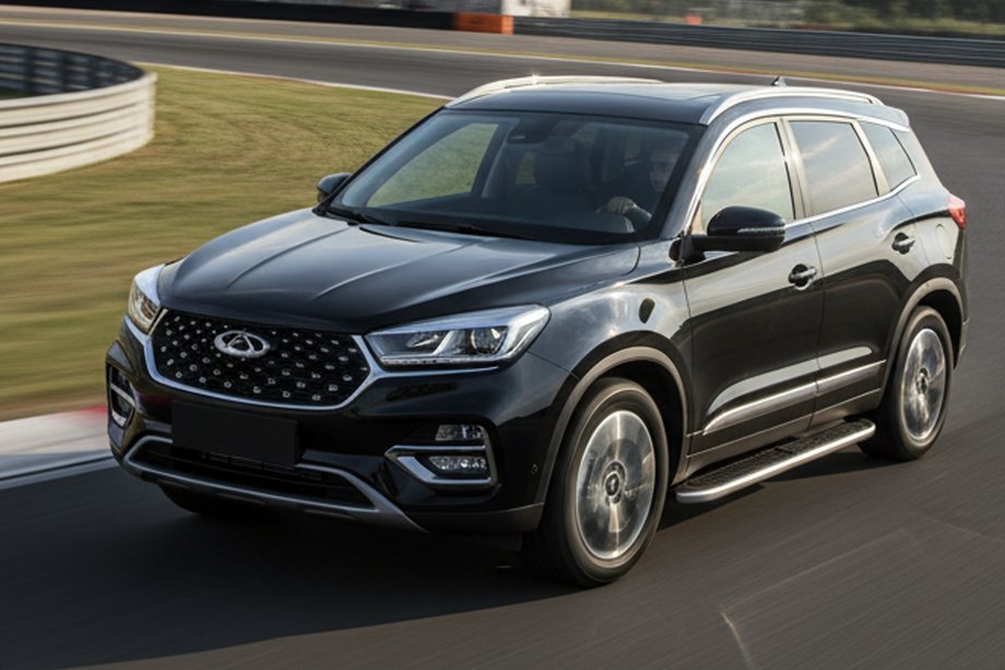 Chery Tiggo 8 2017- Seitenschweller Tayga Grey (2 Stk., Aluminium) Image