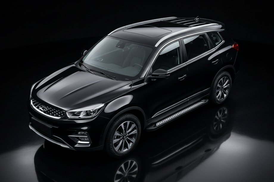 Chery Tiggo 8 2017- Seitenschweller New Vision Black (2 Stk., Aluminium) Image