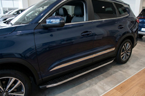 Chery Tiggo 8 2017- Seitenschweller BlackLine (2 Stk., Aluminium) Foto 1