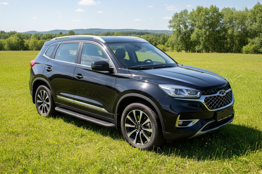 Chery Tiggo 8 2017- Seitenschweller Tayga Black (2 Stk., Aluminium) Image