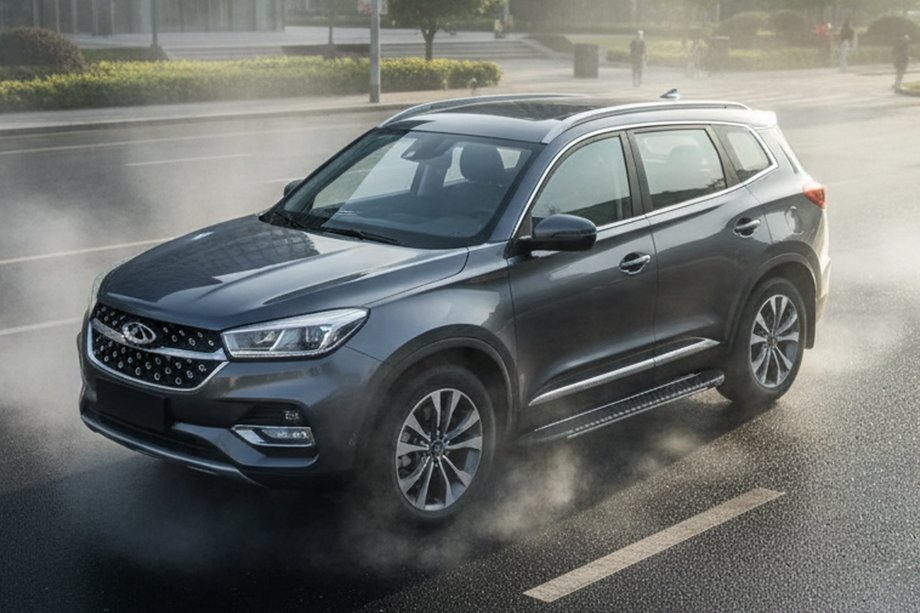 Chery Tiggo 8 2017- Trittbretter Bosphorus Grey (2 Stk., Aluminium) Image