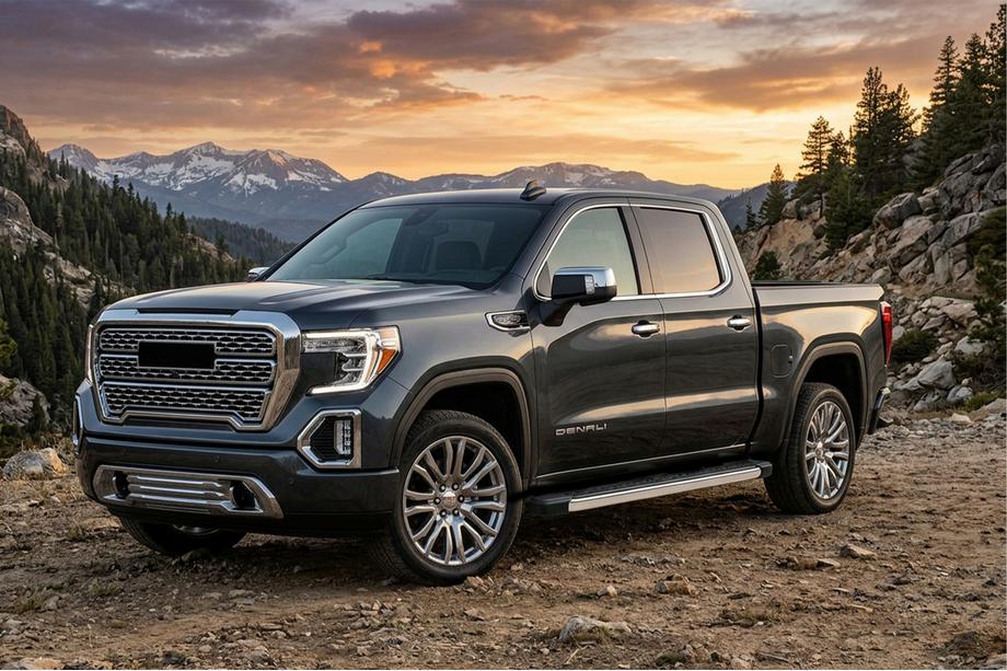 GMS Sierra 2019- Seitenschweller BlackLine (2 Stk., Aluminium) Image