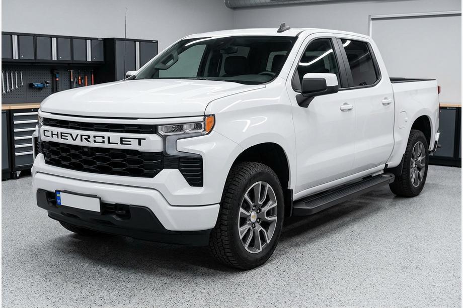 Chevrolet Silverado 2019- Trittbretter Allmond Black (2 Stk., Aluminium) Image