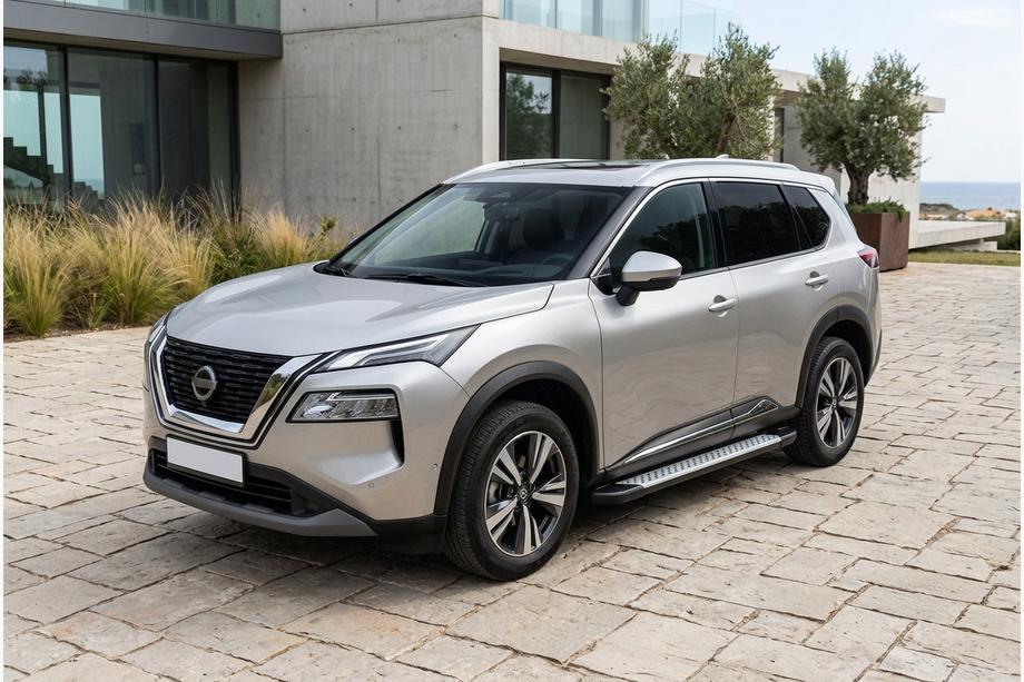 Nissan X-trail T33/Rogue 2022- Trittbretter Allmond Grey (2 Stk., Aluminium) Image
