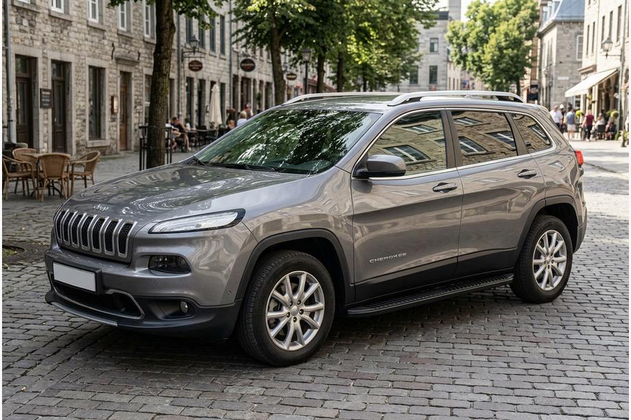 Jeep Cherokee KL 2013- Seitenschweller Tayga Black (2 Stk., Aluminium) Image