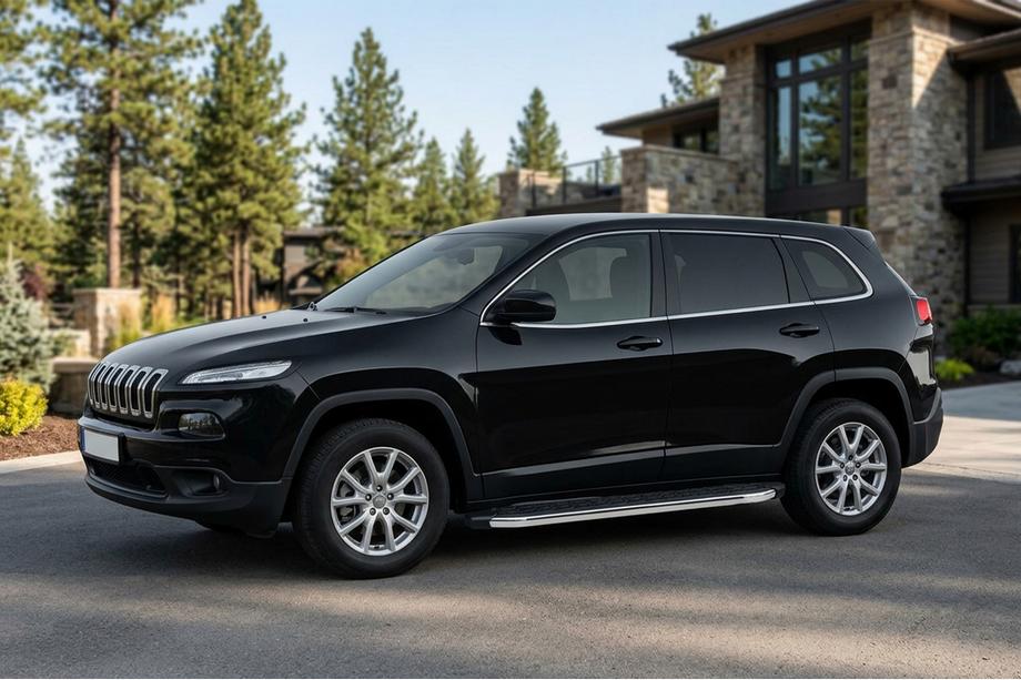 Jeep Cherokee KL 2013- Seitenschweller BlackLine (2 Stk., Aluminium) Foto 1
