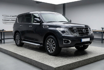 Nissan Armada 2016-2024 Trittbretter Allmond Grey (2 Stk., Aluminium) Foto 1