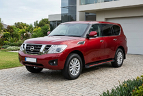 Nissan Armada 2016-2024 Seitenschweller Maya Red (2 Stk., Aluminium) Foto 1
