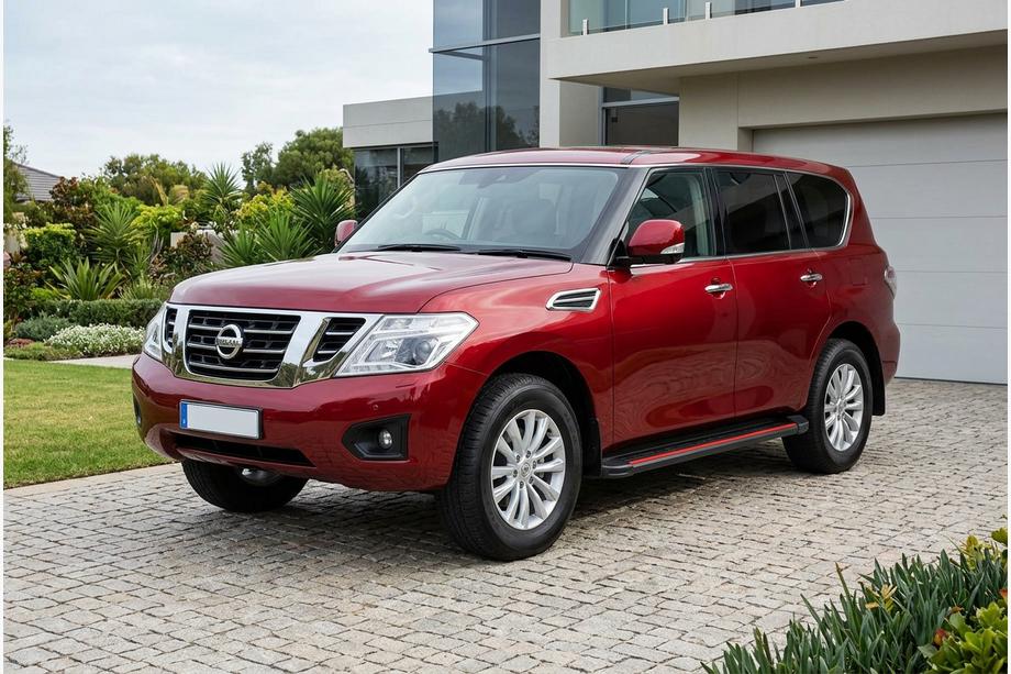 Nissan Armada 2016-2024 Seitenschweller Maya Red (2 Stk., Aluminium) Image