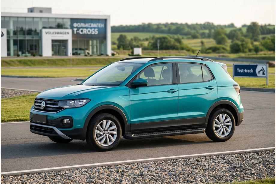 Volkswagen T-Cross 2019- Trittbretter Allmond Black (2 Stk., Aluminium) Foto 1