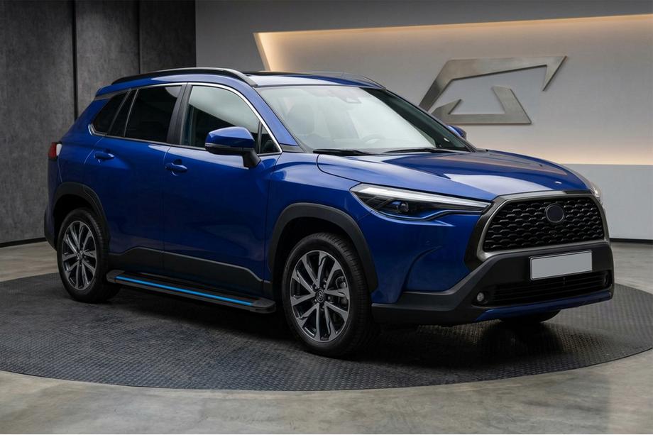 Toyota Corolla Cross 2020- Seitenschweller Maya Blue (2 Stk., Aluminium) Image