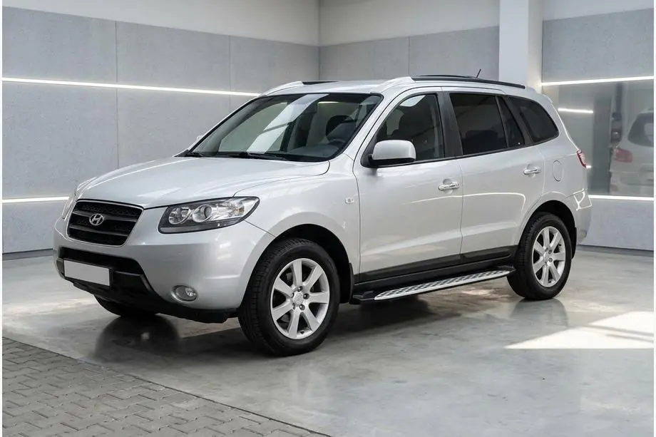 Hyundai Santa Fe 2 2006-2012 Trittbretter Shining V1 (2 Stk., Aluminium) Image