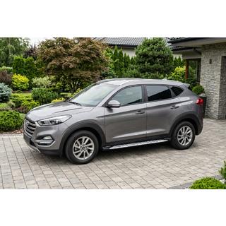 Trittbretter Shining V1 (2 Stk., Aluminium) Hyundai Tucson TL 2016-2021 Foto 1