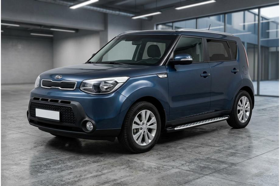 Kia Soul II 2013-2018 Trittbretter Shining V1 (2 Stk., Aluminium) Image