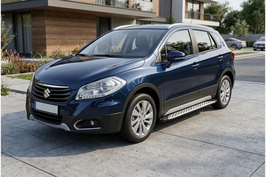 Suzuki SX4 S-Cross 2013-2016 Trittbretter Shining V1 (2 Stk., Aluminium) Foto 1