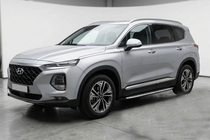Hyundai Santa Fe 4 2018-2023 Trittbretter Shining V1 (2 Stk., Aluminium) Foto 1