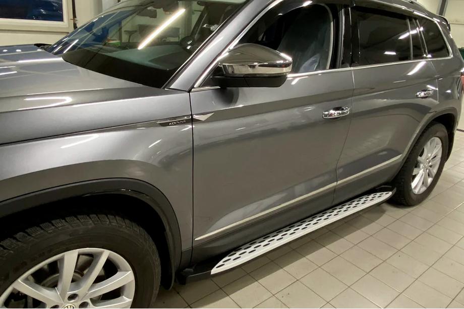 Skoda Kodiaq 2016-2023 Trittbretter Shining V1 (2 Stk., Aluminium) Foto 7