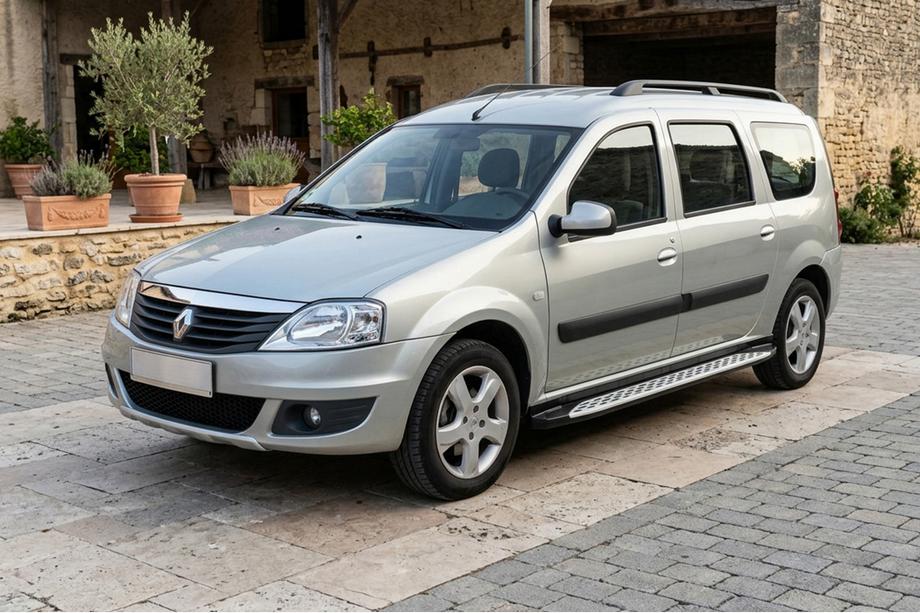 Dacia Logan MCV 2004-2014 Trittbretter Shining V1 (2 Stk., Aluminium) Image