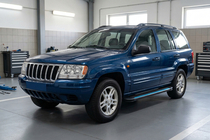 Jeep Grand Cherokee WJ 1999-2004 Seitenschweller Maya Blue (2 Stk., Aluminium) Foto 1