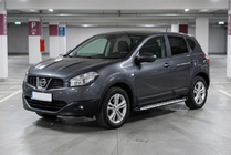 Nissan Qashqai 2010-2014 Trittbretter Shining V1 (2 Stk., Aluminium) Kurzer Radstand Foto 1