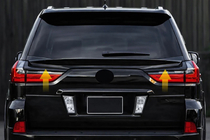Lexus LX570/450d 2008-2022 Heckspoiler unten V2 (2016-2023) Schwarz Foto 2