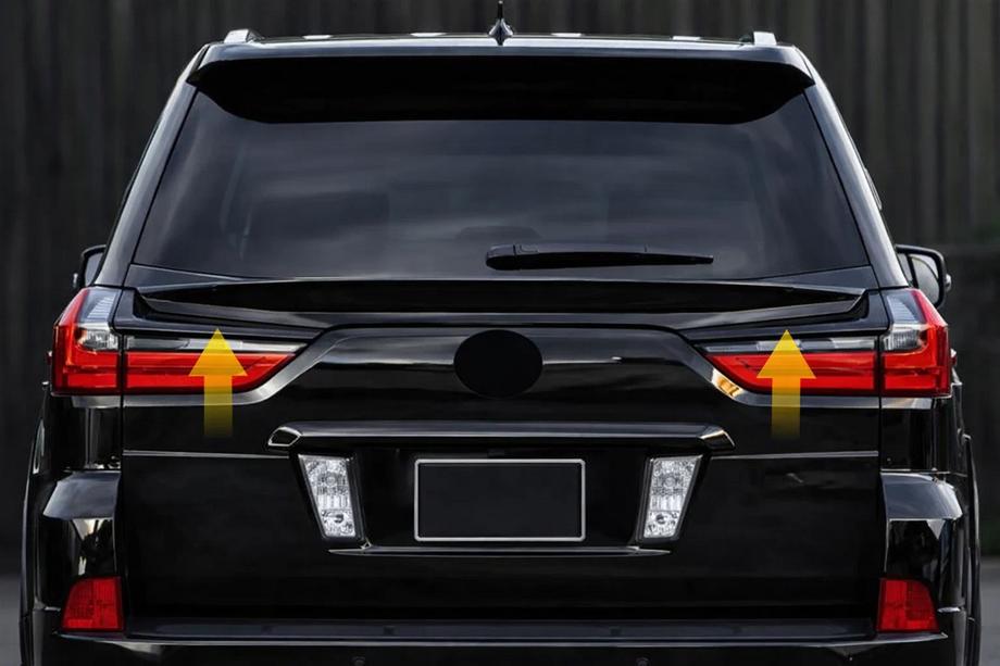Lexus LX570/450d 2008-2022 Heckspoiler unten V2 (2016-2023) Weiß Foto 2