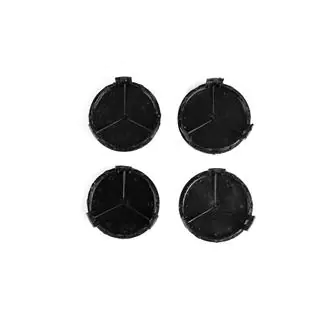 Felgendeckel 71/74 mm ohne Ring (4 Stk, Schwarz Glanz) Foto 3