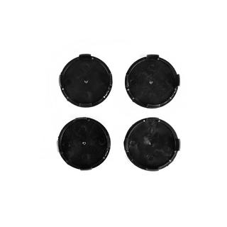 Felgendeckel 71/74 mm ohne Ring (4 Stk, schwarz mit Chrom-Logo) Foto 3