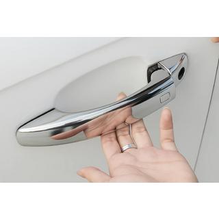 Chrom Türgriffblenden mit Tasten (4 Stk., Edelstahl) Audi Q3 2011-2019 Foto 2