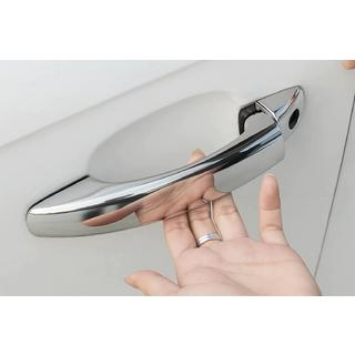 Chrom Türgriffblenden ohne Tasten (4 Stk., Edelstahl) Audi Q3 2011-2019 Foto 2