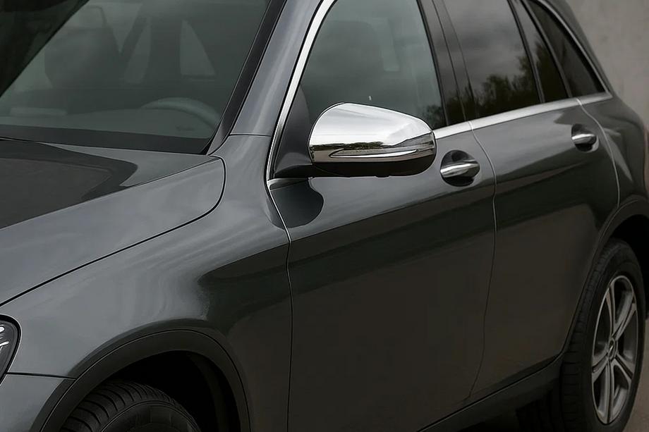 Mercedes GLC X253 2015-2022 Spiegelabdeckungen (2 Stk, Edelstahl) Image