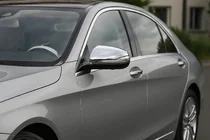 Mercedes S-class W222 2013-2022 Spiegelabdeckungen (2 Stk, Edelstahl) Foto 1