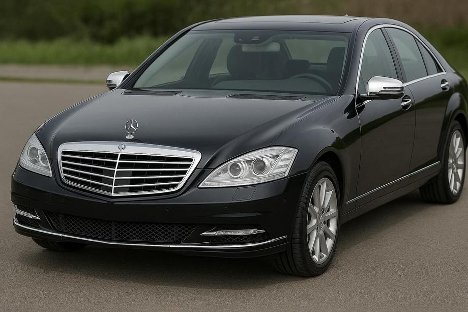Mercedes S-class W221 2005-2013 Chrom-Spiegelkappen (2009-2013, 2 Stk., Edelstahl) Image
