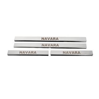 Einstiegsleisten Abdeckungen (4 Stk, Edelstahl) Nissan Navara 2006-2015 Foto 1